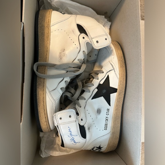 AUTHENTIC Golden Goose high top shoes size 38 - Picture 1 of 7